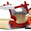 Jada Toys The Flintstones - Flintmobile With Fred Flintstone 1:32 Scale Hollywood Ride Diecast Cars