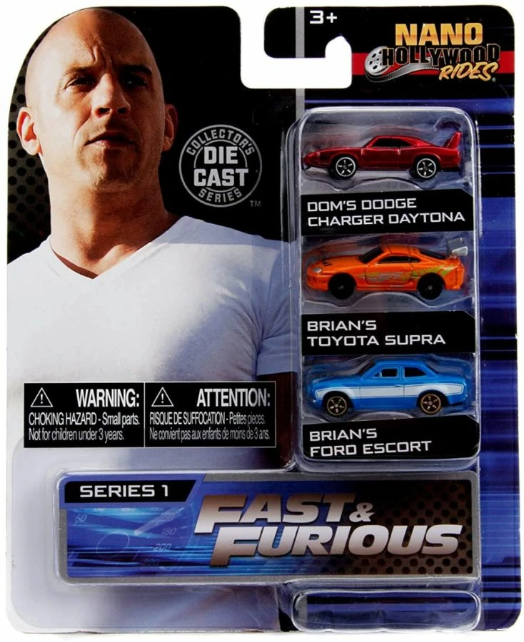 Jada Toys Fast And Furious - Nano Vehicle Assortment B Diecast Cars 3 Jada Toys Fast And Furious - Nano Vehicle Assortment B Diecast Cars