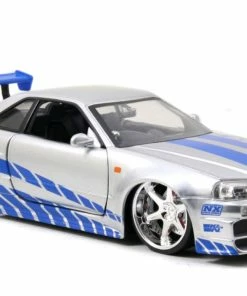 Jada Toys Diecast Cars Fast And Furious - '02 Nissan Skyline GT-R 1:24 Scale Hollywood Ride