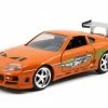 Jada Toys Fast And Furious - 1995 Toyota Supra Orange 1:32 Scale Hollywood Ride