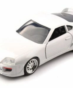 Jada Toys Diecast Cars Fast And Furious - 1995 Toyota Supra White 1:32 Scale Hollywood Ride