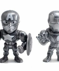Jada Toys Captain America 3: Civil War - Iron Man & Captain America US Exclusive 4" Bare Metal 2 Pk Diecast Cars
