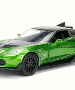 Jada Toys Transformers 5: The Last Knight - Crosshairs Chevy Corvette C8 Zora 1:32 Scale Diecast Cars