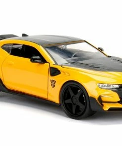 Jada Toys Transformers 5: The Last Knight - Bumblebee ChevyCamaro 1:24 Scale Hollywood Ride With Medallion Diecast Cars