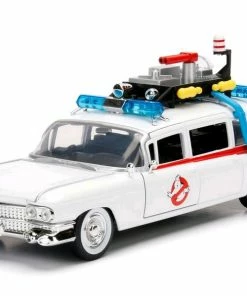 Jada Toys Diecast Cars Ghostbusters (1984) - Ecto-1 Hollywood Rides 1:24 Scale Diecast Vehicle