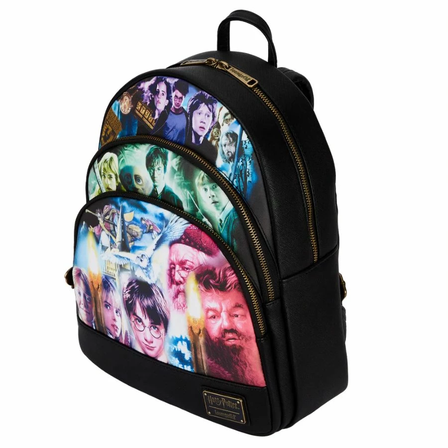 Loungefly Harry Potter - Trilogy Triple Pocket Mini Backpack 3 Loungefly Harry Potter - Trilogy Triple Pocket Mini Backpack