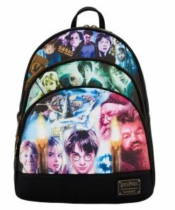 Loungefly Harry Potter - Trilogy Triple Pocket Mini Backpack