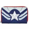 LOUNGEFLY Bags & Wallets The Falcon And The Winter Soldier - Captain America Zip Purse