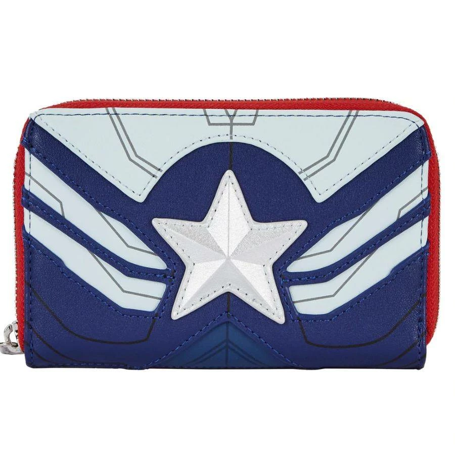 LOUNGEFLY Bags & Wallets The Falcon And The Winter Soldier - Captain America Zip Purse 1 LOUNGEFLY Bags & Wallets The Falcon And The Winter Soldier - Captain America Zip Purse