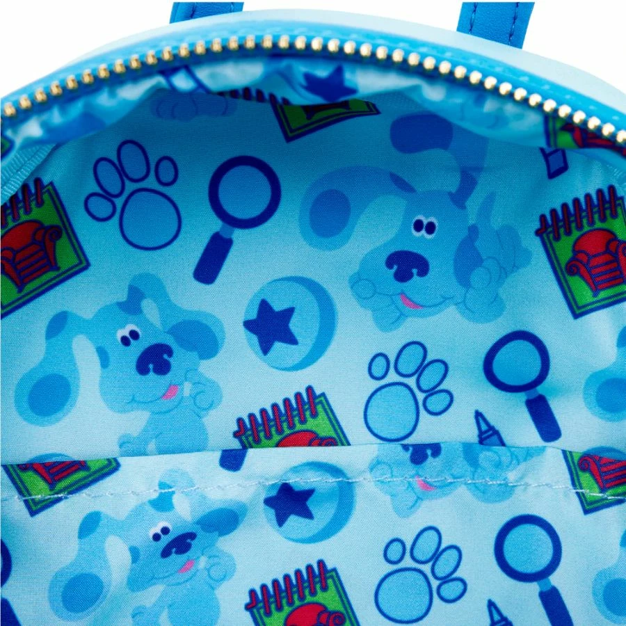 Loungefly Blue's Clues - Blue Mini Backpack Bags & Wallets 4 Loungefly Blue's Clues - Blue Mini Backpack Bags & Wallets