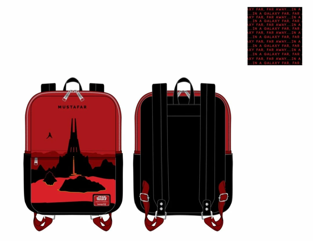 Loungefly Star Wars - Mustafar Mini Backpack 2 Loungefly Star Wars - Mustafar Mini Backpack