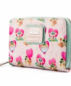 Loungefly Star Wars: The Mandalorian - Grogu Valentines Zip Purse