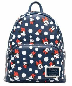 Loungefly Disney - Minnie Mouse Polka Dots Navy Mini Backpack