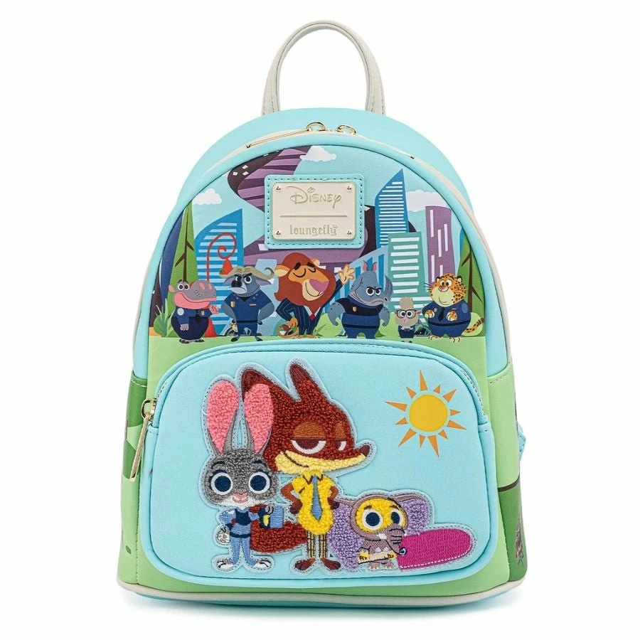 Loungefly Zootopia - Chibi Group Mini Backpack 1 Loungefly Zootopia - Chibi Group Mini Backpack
