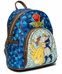 Loungefly Beauty And The Beast (1991) - Stain Glass US Exclusive Mini Backpack
