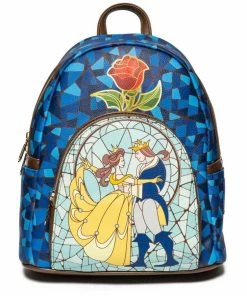 Loungefly Beauty And The Beast (1991) - Stain Glass US Exclusive Mini Backpack