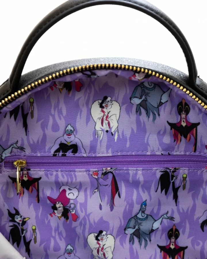 Loungefly Disney - Villains Purple Flame US Exclusive Mini Backpack 3 Loungefly Disney - Villains Purple Flame US Exclusive Mini Backpack