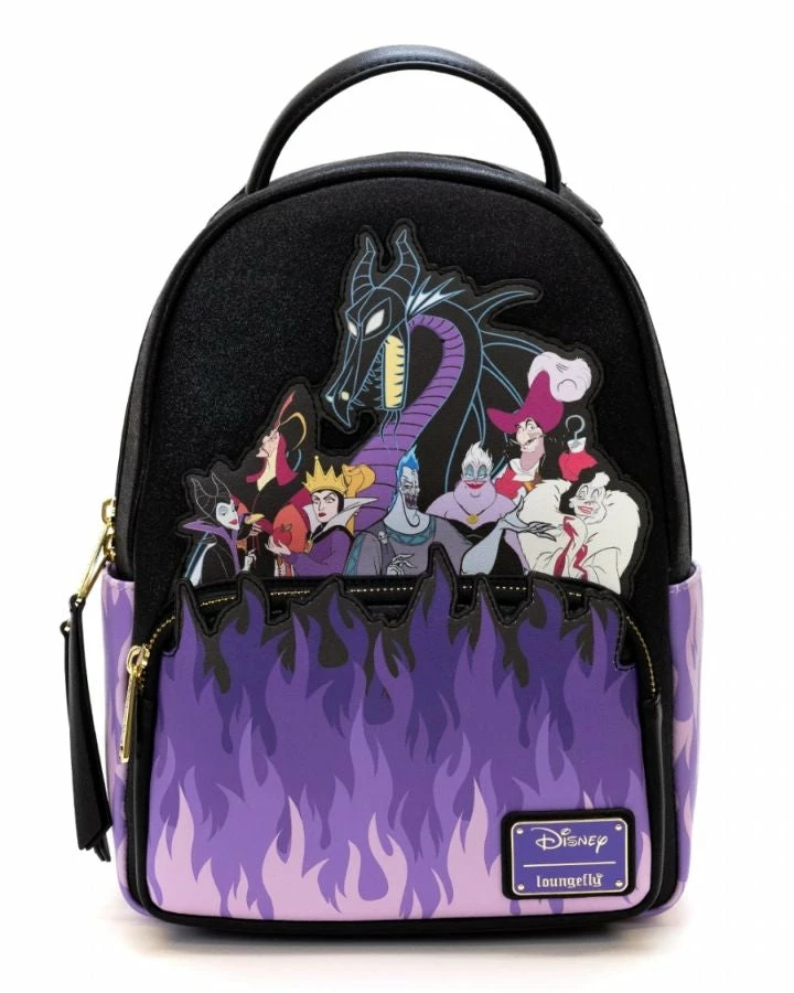 Loungefly Disney - Villains Purple Flame US Exclusive Mini Backpack 1 Loungefly Disney - Villains Purple Flame US Exclusive Mini Backpack