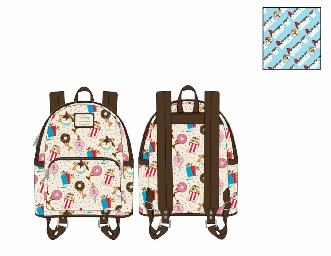 Loungefly Disney - Chip & Dale Snackies Mini Backpack 2 Loungefly Disney - Chip & Dale Snackies Mini Backpack