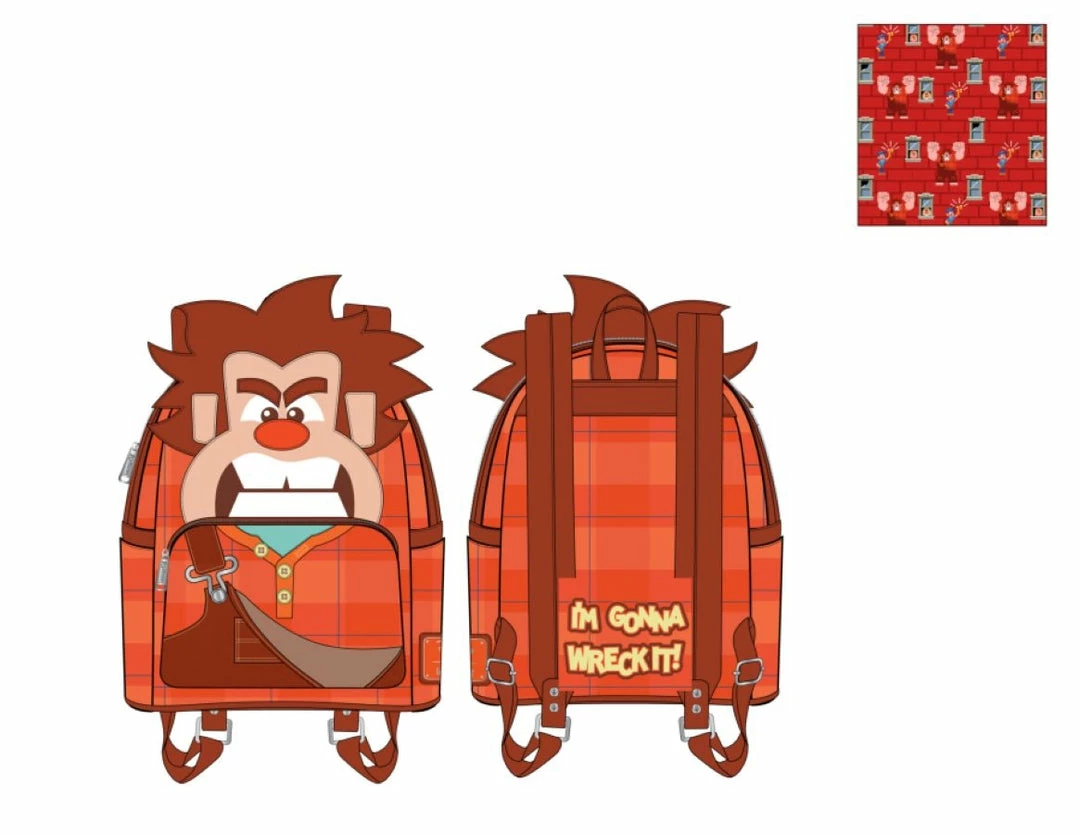 Loungefly Wreck-It Ralph - Mini Backpack Bags & Wallets 2 Loungefly Wreck-It Ralph - Mini Backpack Bags & Wallets