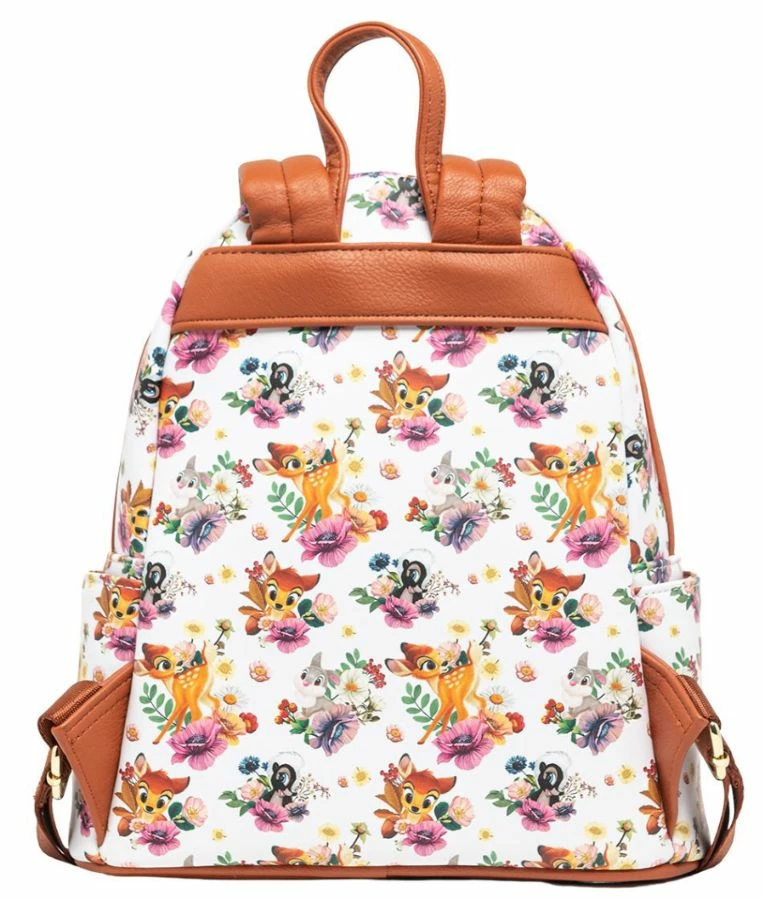 Loungefly Bambi (1942) - Bambi, Thumper & Flower Floral US Exclusive Mini Backpack Bags & Wallets 2 Loungefly Bambi (1942) - Bambi, Thumper & Flower Floral US Exclusive Mini Backpack Bags & Wallets