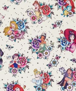 Loungefly Disney Princess - Floral Tattoo Mini Backpack