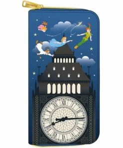 LOUNGEFLY Bags & Wallets Peter Pan - Glow Clock Zip Purse