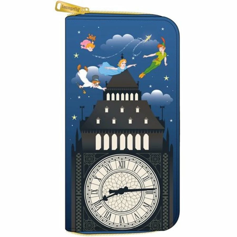 LOUNGEFLY Bags & Wallets Peter Pan - Glow Clock Zip Purse 1 LOUNGEFLY Bags & Wallets Peter Pan - Glow Clock Zip Purse