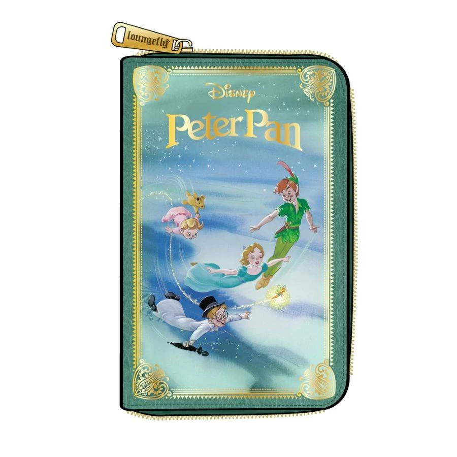 Loungefly Peter Pan - Book Series Zip Purse Bags & Wallets 1 Loungefly Peter Pan - Book Series Zip Purse Bags & Wallets