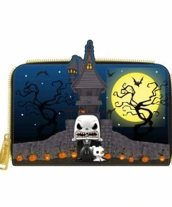 Loungefly The Nightmare Before Christmas - Jack Skellington House Pop! Glow Zip Purse