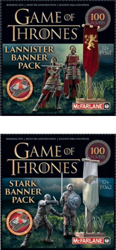 McFarlane Toys Construction Sets A Game Of Thrones - Construction Set Banner Pack Assortment 1 McFarlane Toys Construction Sets A Game Of Thrones - Construction Set Banner Pack Assortment