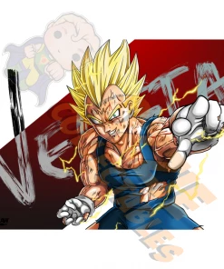 Dragon Ball Z Dragon Ball - Majin Vegeta - Darren Tee Pei Art Print Poster