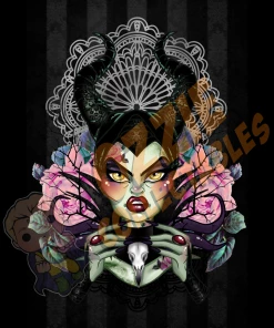 RoseDemon Disney's Sleeping Beauty - Maleficent V2 - Rose Demon Art Print Poster