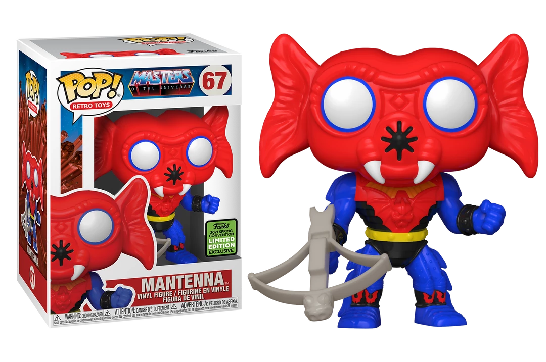 Funko Masters Of The Universe - Mantenna ECCC 2021 Spring Convention Exclusive Pop! Vinyl POP! Vinyls 1 Funko Masters Of The Universe - Mantenna ECCC 2021 Spring Convention Exclusive Pop! Vinyl POP! Vinyls