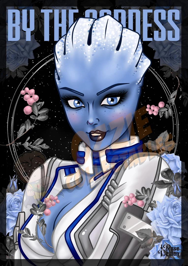 RoseDemon Staff Picks Mass Effect - Liara T'Soni - Rose Demon Art Print Poster 1 RoseDemon Staff Picks Mass Effect - Liara T'Soni - Rose Demon Art Print Poster