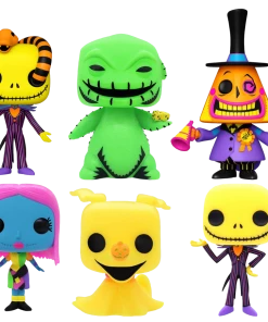 Funko The Nightmare Before Christmas Blacklight Bundle - 6 POP! Vinyls