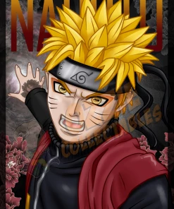 RoseDemon Naruto - Naruto Uzumaki - Rose Demon Art Print Poster