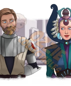 Star Wars - Obi And Satine - Benjamin Mifsud Art Print Poster