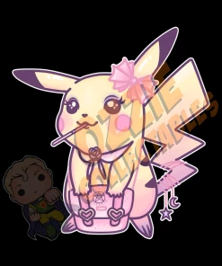 RoseDemon Pokemon - Pikachu - Rose Demon Art Print Poster