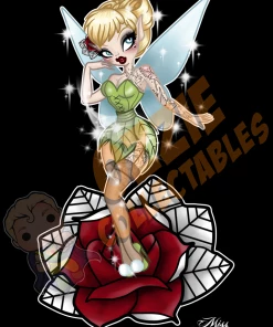 RoseDemon Disney's Peter Pan - Pin-Up Tink - Rose Demon Art Print Poster