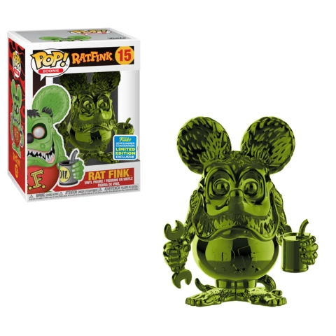 Funko Rat Fink - Rat Fink Green Chrome SDCC 2019 US Exclusive Pop! Vinyl POP! Vinyls 2 Funko Rat Fink - Rat Fink Green Chrome SDCC 2019 US Exclusive Pop! Vinyl POP! Vinyls
