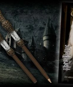 Noble Collection HARRY POTTER Dumbledore Wand Pen And Bookmark