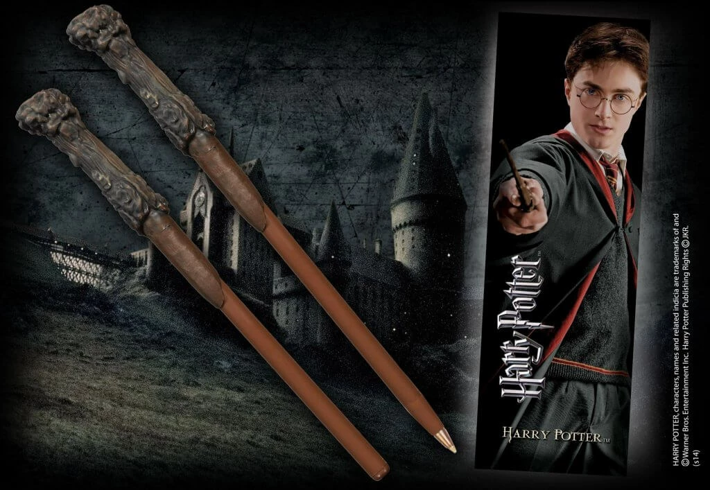 Noble Collection HARRY POTTER Harry Wand Pen And Bookmark 1 Noble Collection HARRY POTTER Harry Wand Pen And Bookmark