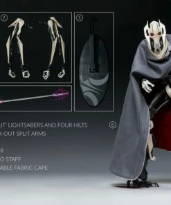 Sideshow Collectibles Star Wars - General Grievous 1:6 Scale Action Figure 86 Sideshow Collectibles Star Wars - General Grievous 1:6 Scale Action Figure