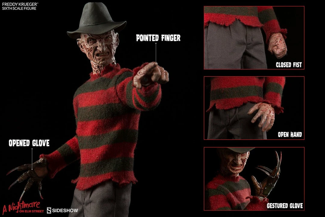 Sideshow Collectibles A Nightmare On Elm Street - Freddy Krueger 12" 1:6 Scale Action Figure 7 Sideshow Collectibles A Nightmare On Elm Street - Freddy Krueger 12" 1:6 Scale Action Figure