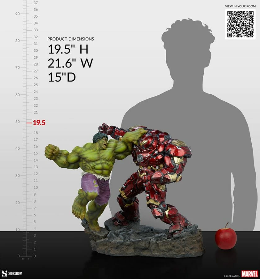 Sideshow Collectibles Marvel Comics - Hulk Vs Hulkbuster Maquette 2 Sideshow Collectibles Marvel Comics - Hulk Vs Hulkbuster Maquette