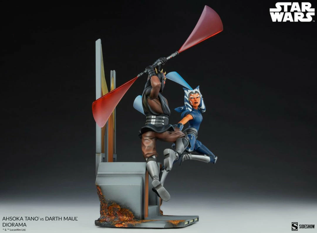 Sideshow Collectibles Star Wars - Ahsoka Tano Vs Darth Maul Diorama 5 Sideshow Collectibles Star Wars - Ahsoka Tano Vs Darth Maul Diorama