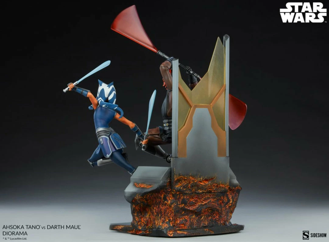 Sideshow Collectibles Star Wars - Ahsoka Tano Vs Darth Maul Diorama 6 Sideshow Collectibles Star Wars - Ahsoka Tano Vs Darth Maul Diorama