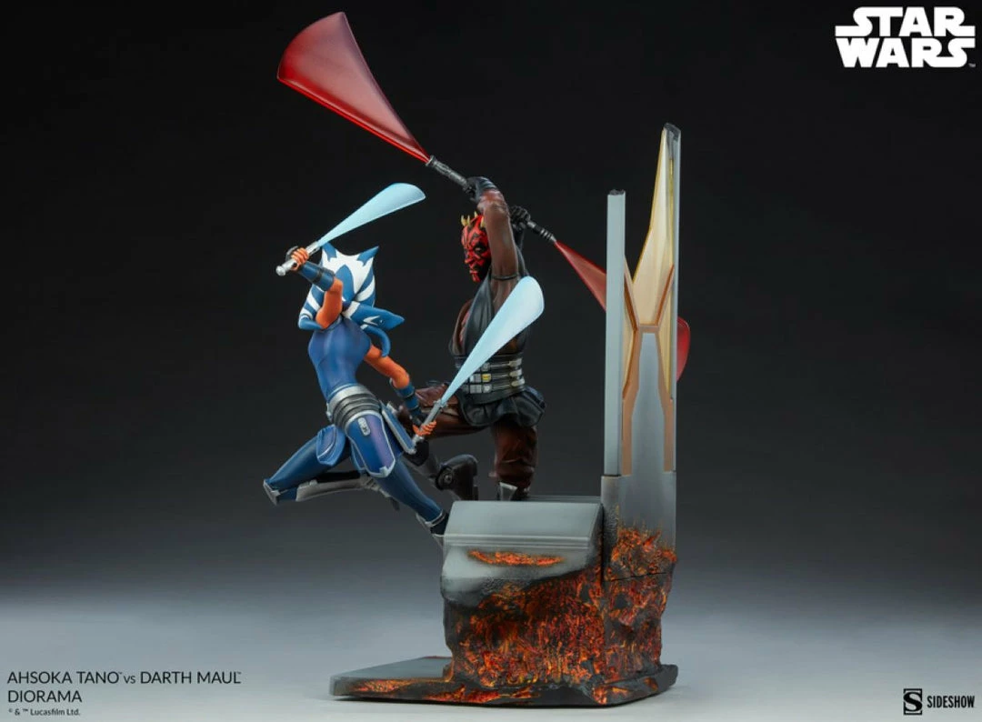 Sideshow Collectibles Star Wars - Ahsoka Tano Vs Darth Maul Diorama 7 Sideshow Collectibles Star Wars - Ahsoka Tano Vs Darth Maul Diorama