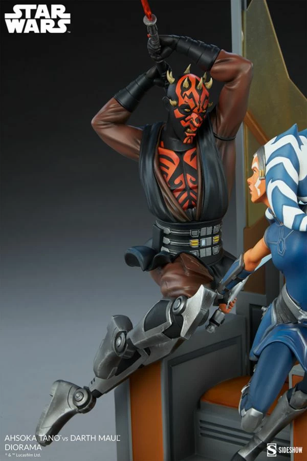Sideshow Collectibles Star Wars - Ahsoka Tano Vs Darth Maul Diorama 10 Sideshow Collectibles Star Wars - Ahsoka Tano Vs Darth Maul Diorama